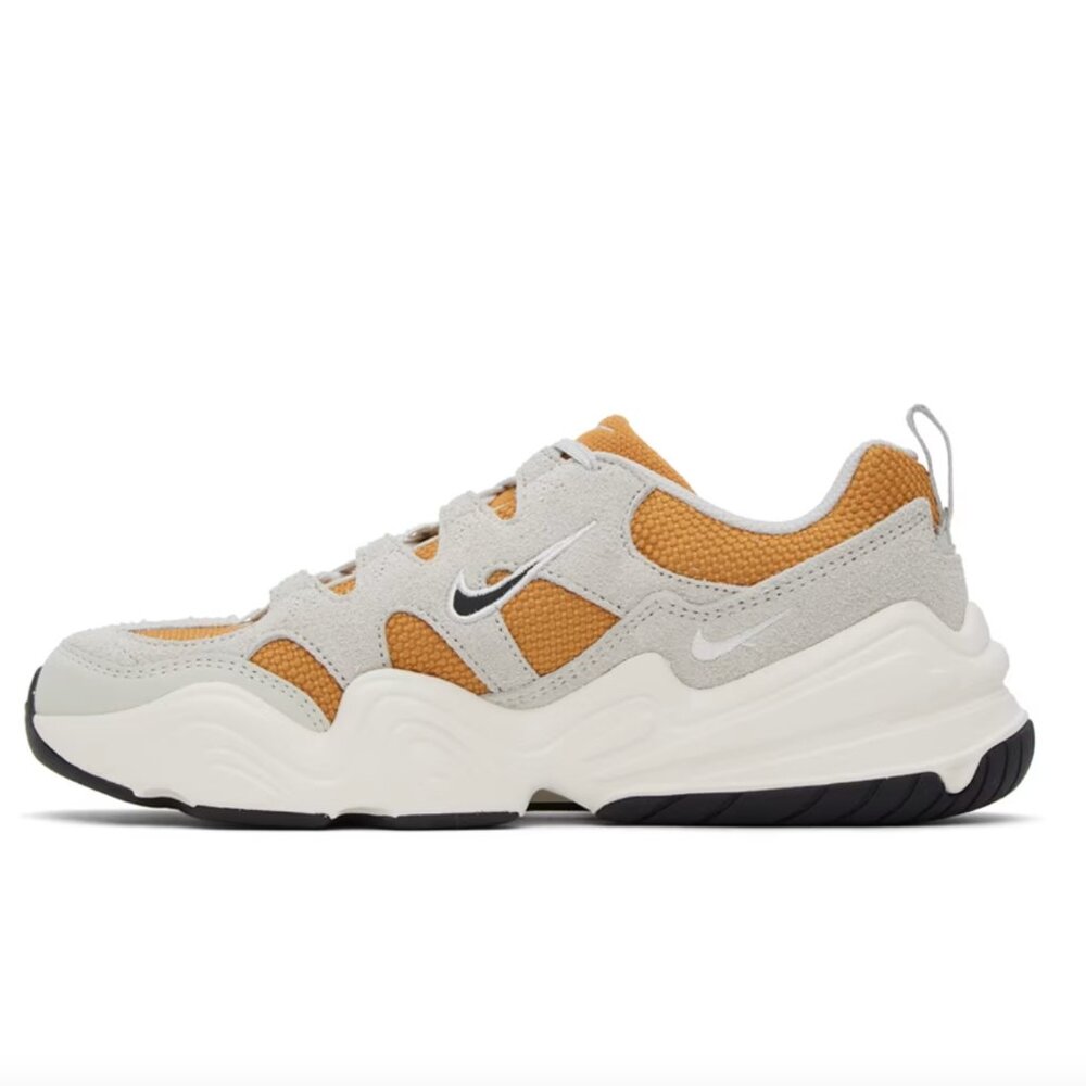 Nike Gray & Orange Tech Hera Sneakers - Picture 3 of 5
